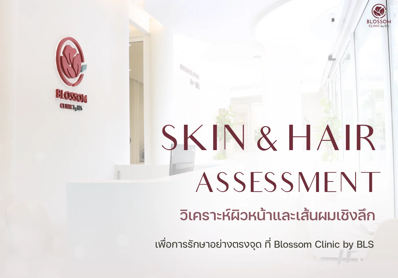 Skin & Hair Assessment วิเคราะห์ผิวหน้า และเส้นผมเชิงลึกที่ Blossom Clinic by BLS
